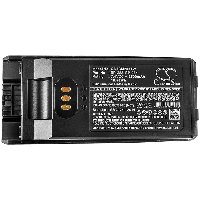 Icom BP-284 Battery Replacement for Two Way Radio - 2 Way (2500mAh)