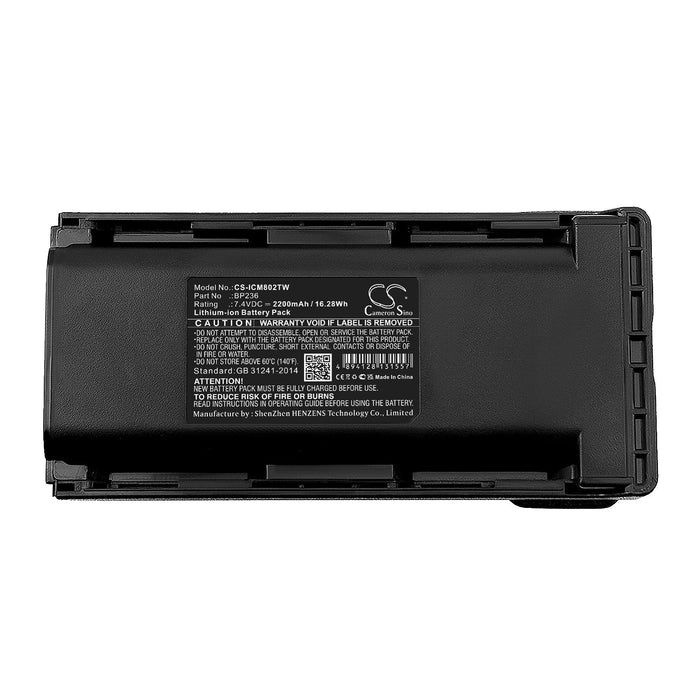 Icom BP-235 Battery Replacement for Two Way Radio - 2 Way (2200mAh)